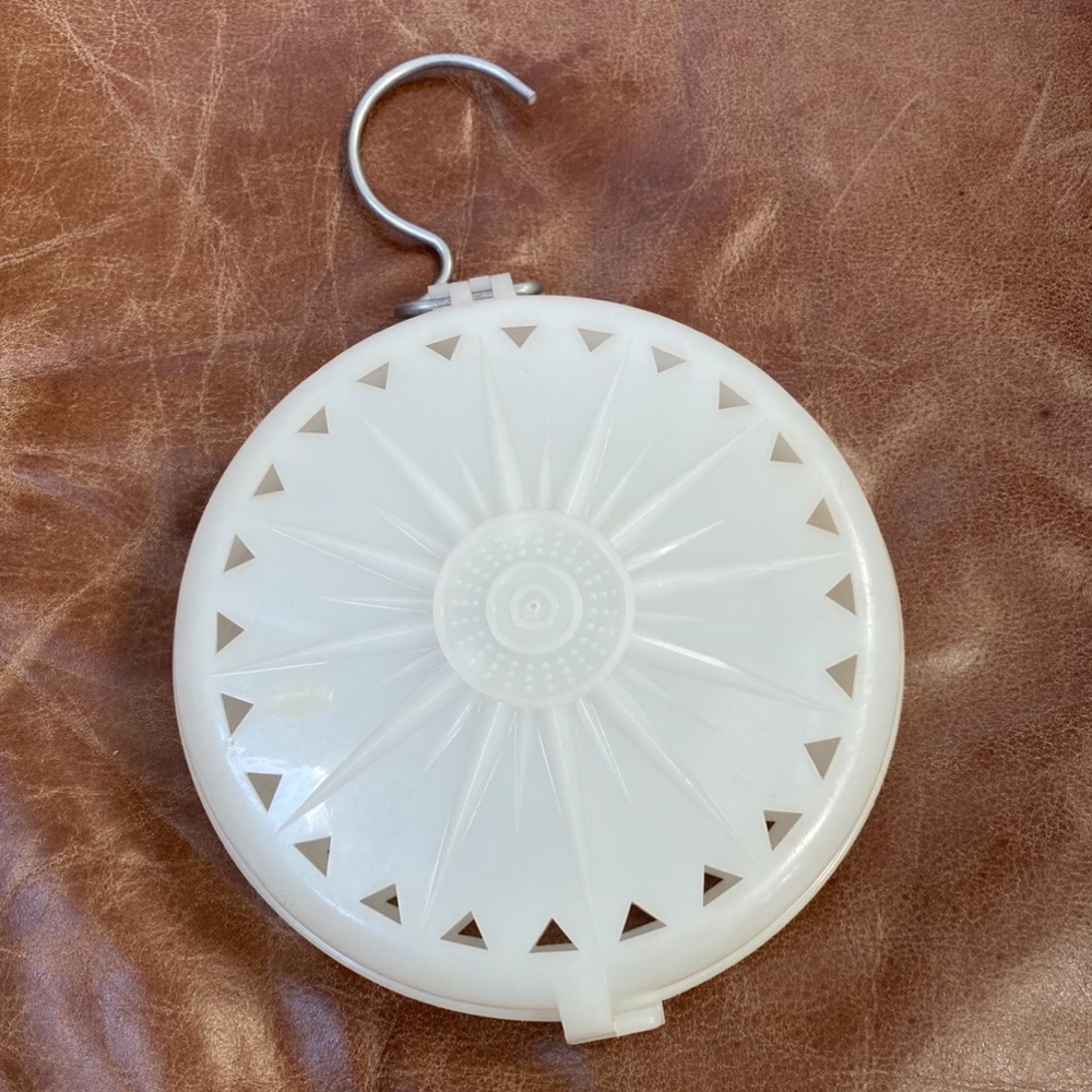 Vintage Fuller Brush Company Deodorizer Container Flower Hanging Hang Up Closet